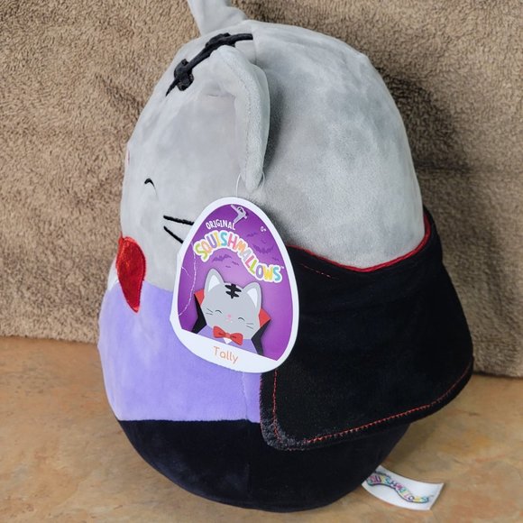 NWT Rare Squishmallow 9" TALLY the VAMPIRE CAT HALLOWEEN 2021 HTF - Picture 5 of 8